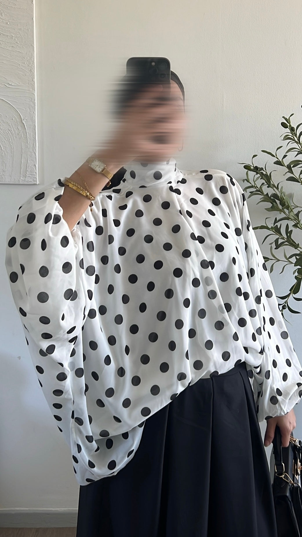 Blouse Cloé à pois